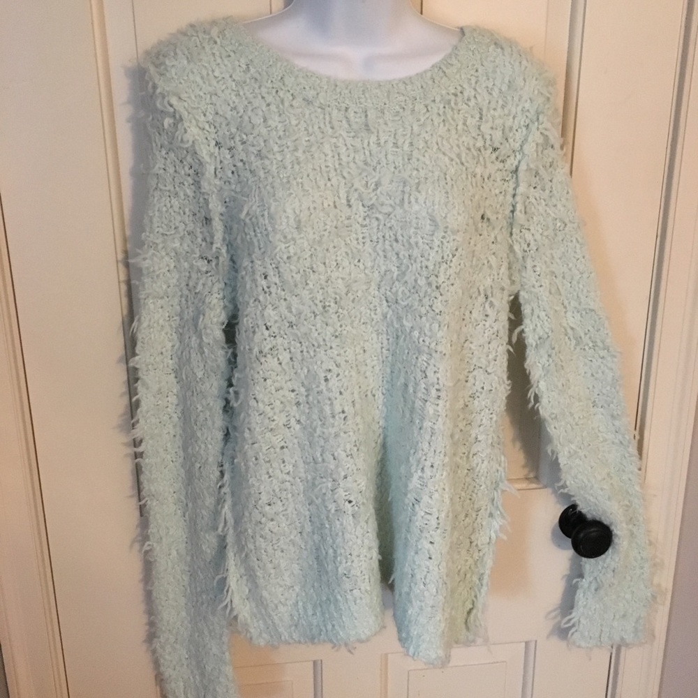 💖Free People crew neck fluffy sweater